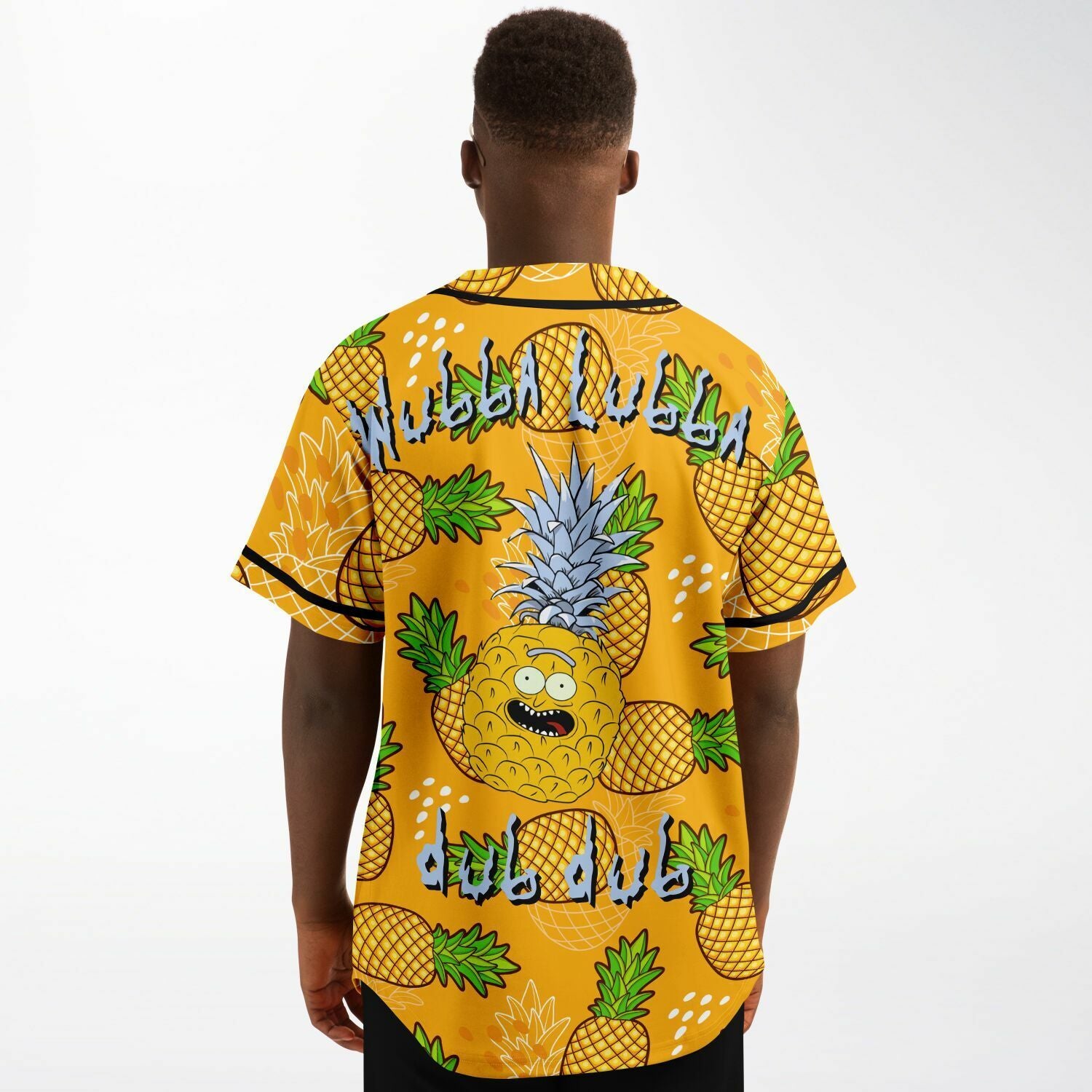 Pineapple rick baseball jersey