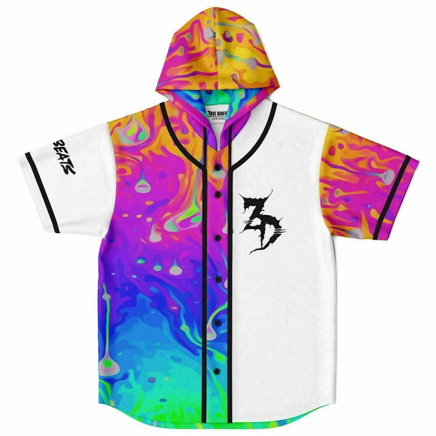 KG custom Hooded Baseball Jersey