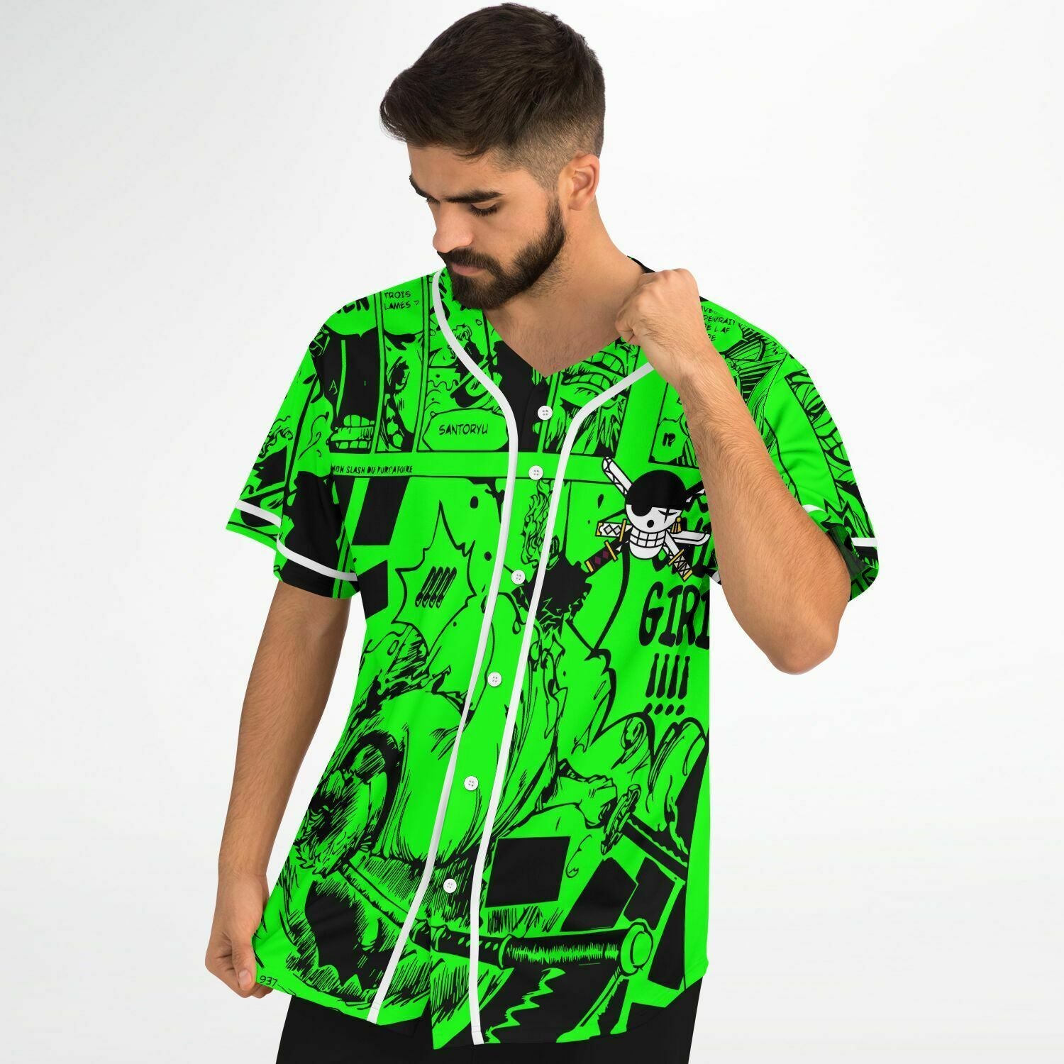 Zoro one piece baseball jersey
