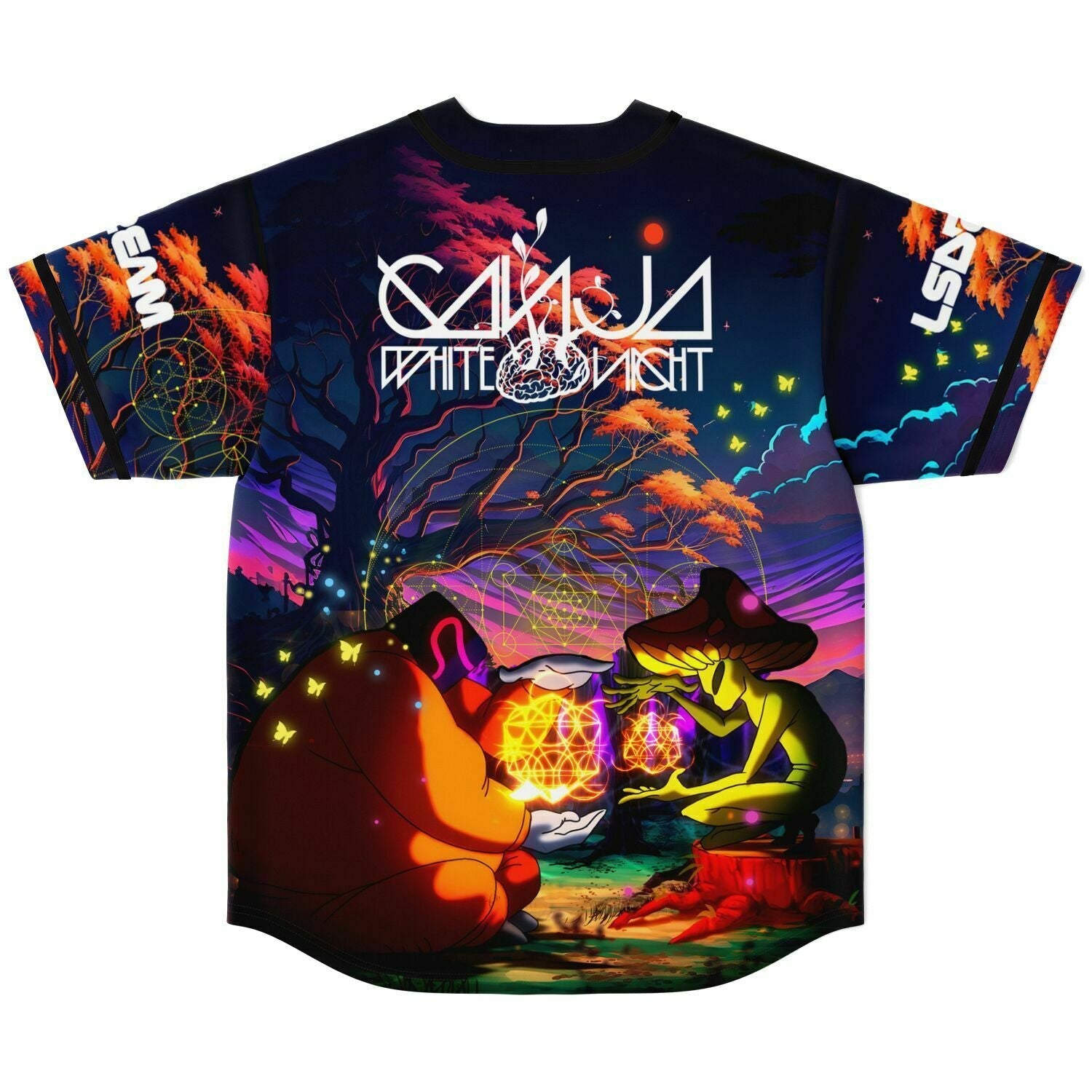 Badman Ganja white night jersey