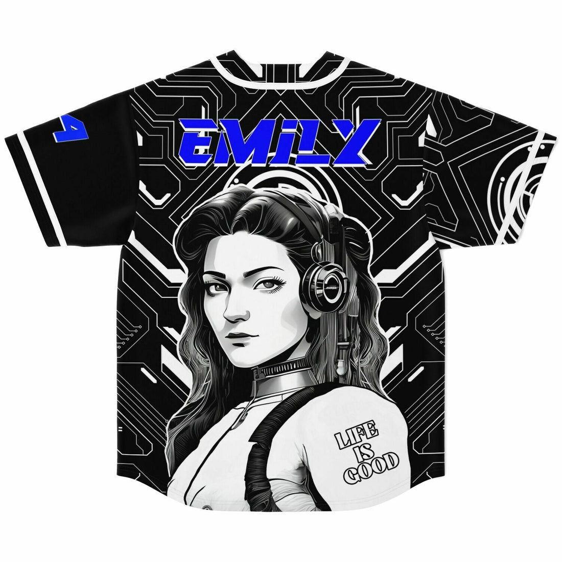 Emily custom Baseball Jersey