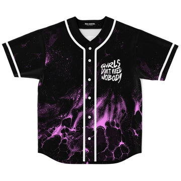 Girls need nobody custom Baseball Jersey