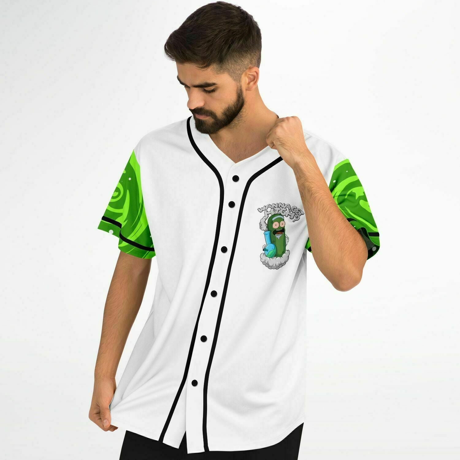 Wanna get high Baseball Jersey