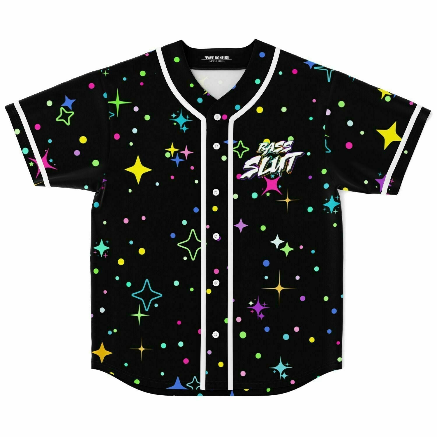 Bass slut rave Baseball Jersey