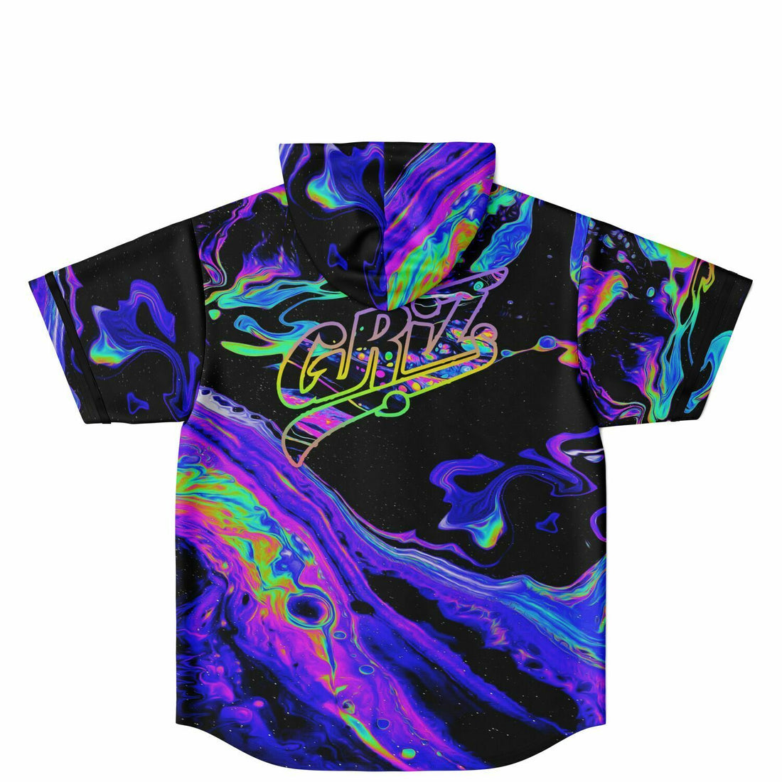 Griz Hooded baseball jersey with hood