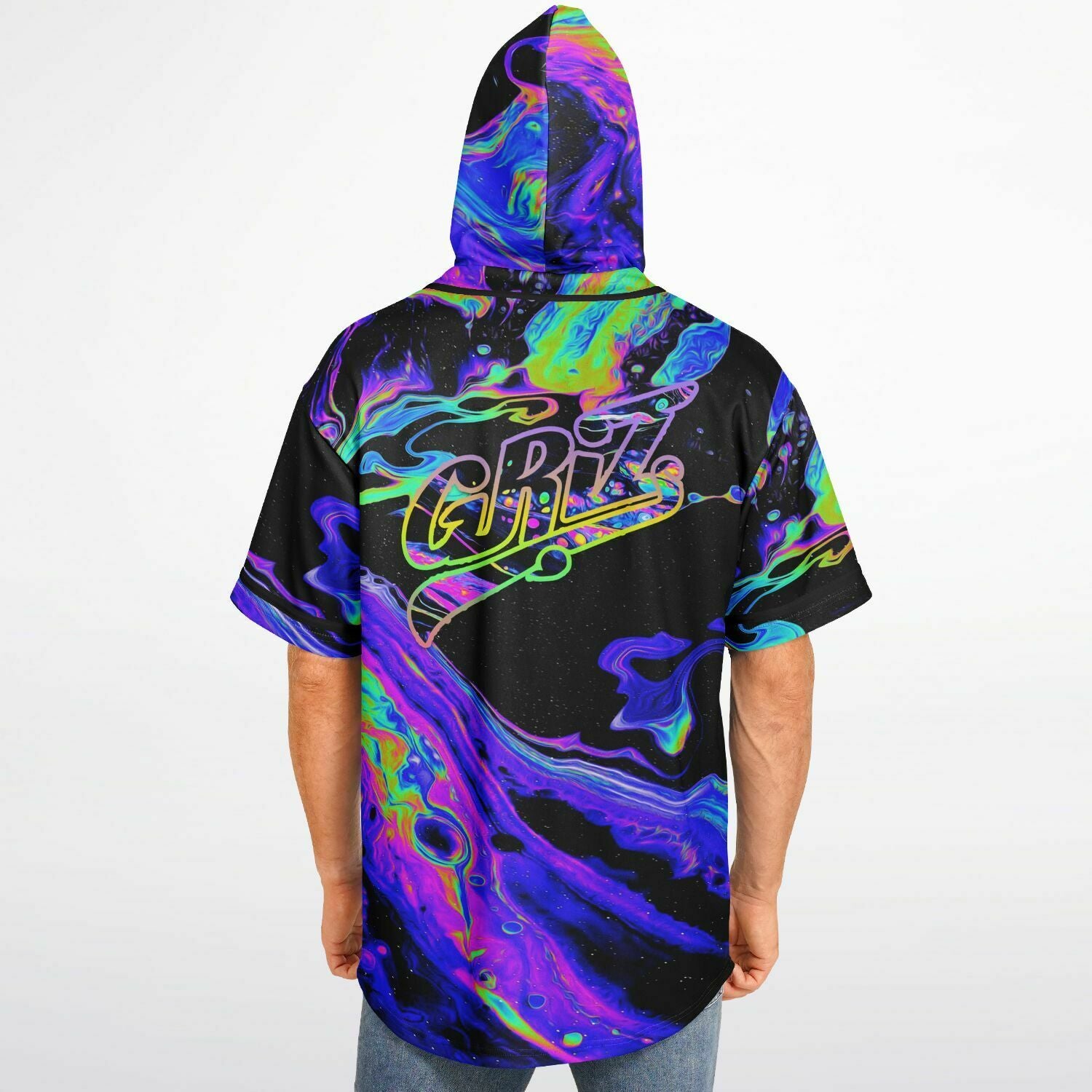 Griz Hooded baseball jersey with hood